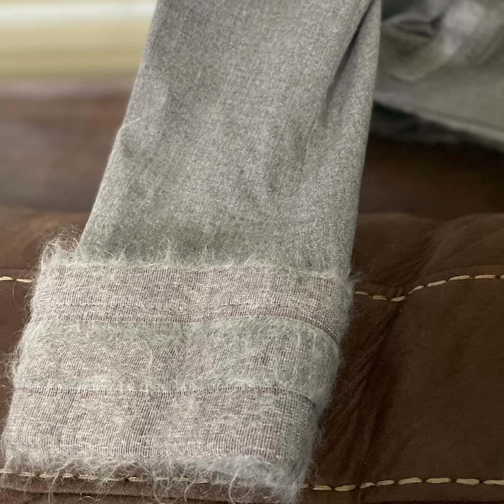 Escada gray skirt suit.